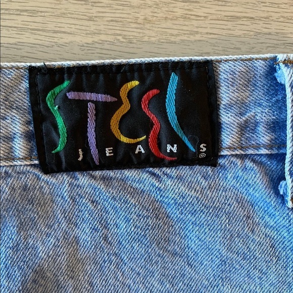 90s Steel Denim Skirt - Picture 2 of 5